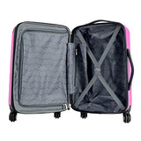 Travelers Club Luggage Chicago 20" Hardside Expandable Carry-On Spinner, Pink, One Size