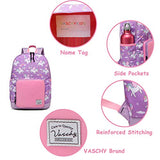 Backpack for Little Girls,VASCHY Cute Lightweight Water Resistant Preschool Backpack for Kindergarten Bookbag Unicorn