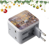 Travel Adapter Uppel Dual Usb All-In-One Worldwide Travel Chargers Adapters For Us Eu Uk Au About