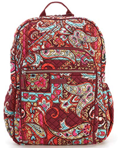 Vera Bradley Iconic Campus Backpack Regal Paisley Perfect for School and Vacations!