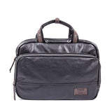 Bugatti Moto-D Slim Briefcase, Vegan Leather, Black