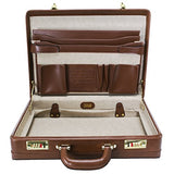 Mckleinusa Coughlin 80464 Brown Leather Expandable Attache Case