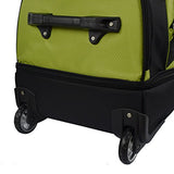 TPRC 30" Durable Rip-Stop Nylon Rolling Luggage Duffel Bag, 30 Inch, Green
