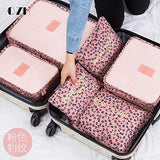 6pcs In One Set travel Bag Cosmetic Toiletry Makeup Bags And Cases Kosmetiktasche Organisateur De