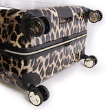 BEBE Women's Luggage Adriana 29" Hardside Check in Spinner, Leopard