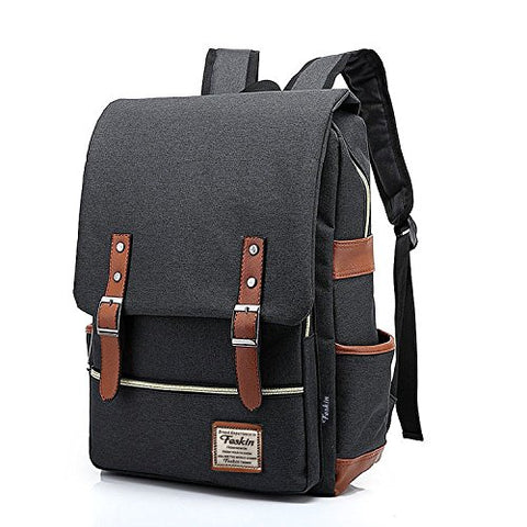Unisex Professional Slim Business Laptop Backpack, Feskin Fashion Casual Durable Travel Rucksack