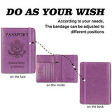 Passport Holder Cover wallet Case-Leather RFID Blocking Travel Document Organizer with Bonus Pen