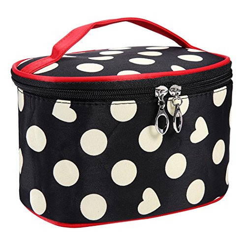 AMA(TM)® Portable Travel Cosmetic Bag Makeup Case Pouch Toiletry Wash Kit Organizer (White)