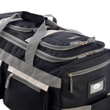 Olympia Luggage 26" 8 Pocket Rolling Duffel Bag, Black, One Size