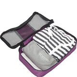 eBags Small Packing Cubes for Travel - Organizers - 3pc Set - (Eggplant)