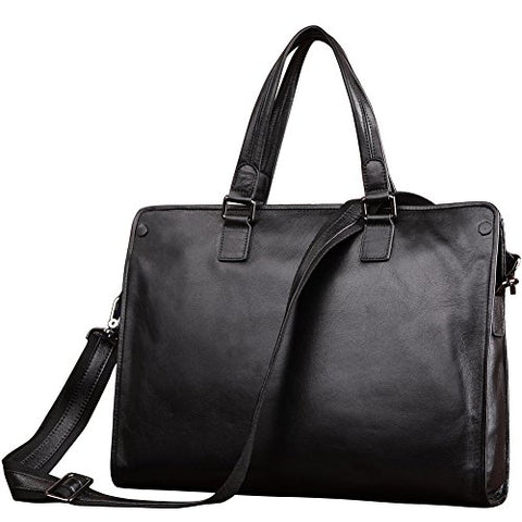 Mens Business Laptop Briefcase, Berchirly Men Bag PU Leather Messenger Bag For Work Computer Casing
