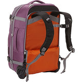 eBags TLS Mother Lode Rolling Weekender 22" Travel Backpack with Wheels - Carry-On - (Eggplant)