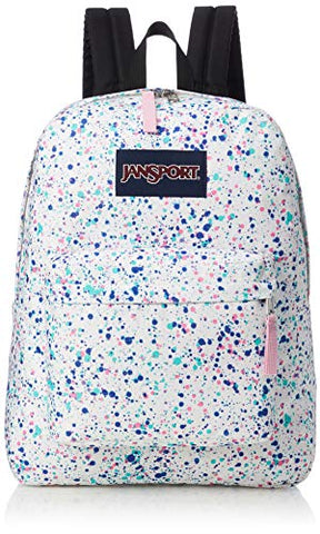 JanSport Unisex SuperBreak Splatter Dot White One Size