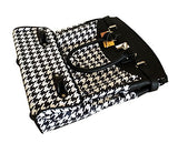 Trendy Flyer Computer/Laptop Rolling Bag 2 Wheel Case Houndstooth Black