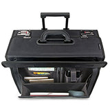 Solo Herald 15.6 Inch Rolling Laptop Catalog Case with Dual Combination Locks, Black