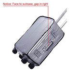 BlueCosto Clear PVC Oversize Travel Luggage Protector Suitcase Covers 32" (22.0"L x 13.8"W x