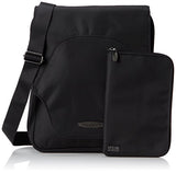 Baggallini Accord Crossbody Messenger Travel Bag with Organizational Pockets, Black, One Size