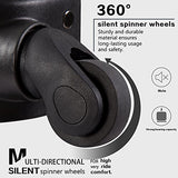 Coolife Luggage Expandable Suitcase Spinner Softshell Tsa Lock (S(20In), Black.)