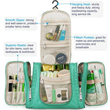 Heavy Duty Waterproof Hanging Toiletry Bag - Travel Cosmetic Makeup Bag for Women & Shaving Kit