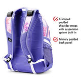 High Sierra Loop-Backpack, School, Travel, or Work Bookbag with tablet-sleeve, Unicorn Clouds/Lavender/White, One Size