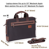 Banuce 15 inch Laptop Tablet Bag Oxford Nylon Waterproof Business Messenger Briefcase for Men