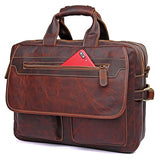 Berchirly Leather Messenger Hand Bag Laptop Bag Satchel Bag School Bag Totes