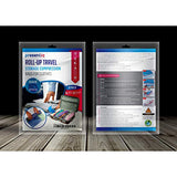 Premium Travel Storage Compression Bags for Clothes |8 Pack 4L 4M| Zippered, Roll Up, Space-Saving - No Vacuum Luggage Accessories | Heavy-Duty Airtight - Waterproof Seal - Reusable