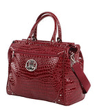 Kathy Van Zeeland Croco Pvc Luggage Set 4 Piece Expandable Suitcase With Spinner Wheels (One