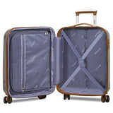 Dejuno Monroe 3-Piece Hardside Spinner Tsa Combination Lock Luggage Set, Black