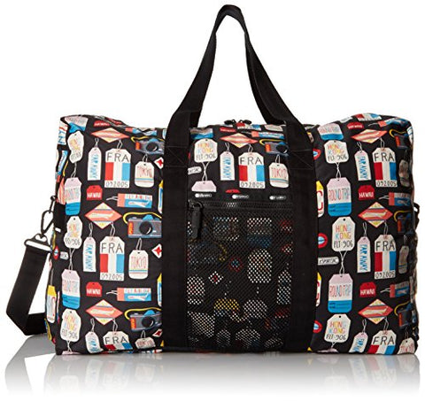 Lesportsac Large Global Weekender Carry On Bag, Boarding Pass, One Size