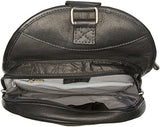 Piel Leather Slim Adventurer Sling Bag/Backpack, Black