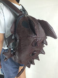 Fanci PU Leather Fashion Monster Dinosaur Backpack Chameleon Rucksack Satchel