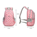 Abshoo Heart Printed School Backpacks For Girls Cute Primary School Bookbags (Pink)