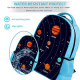 LORVIES Educational Solar System Orbits and Planets Backpack Kids School Book Bags for Elementary Primary Schooler for Boys