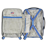 Olympia Apache Ii 21" Carry-On Spinner, Black+Blue