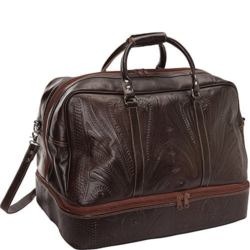 Ropin West 23" Leather Weekender (Brown)