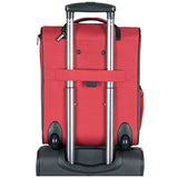 Kenneth Cole Reaction Going Places 16" 600d Polyester 2-Wheel Underseater Carry-on Luggage, Red
