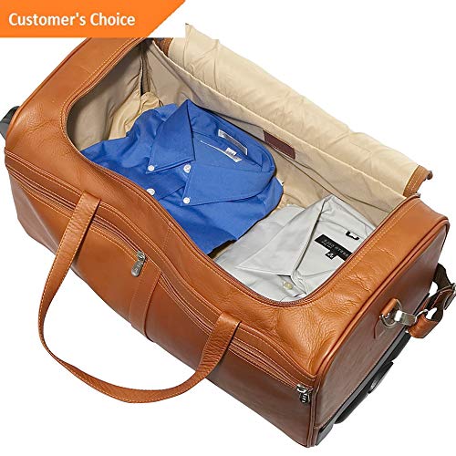 Sandover Piel Duffel on Wheels 3 Colors Softside Carry-On NEW | Model LGGG - 3477 |