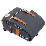ABage Unisex Laptop Backpack Vintage Business College School Backpack Fits 15" Laptop, Black