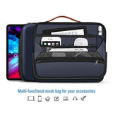 FINPAC 12.9-13 Inch Tablet Laptop Sleeve Case, Briefcase Shoulder Bag for 12.9" iPad Pro 2018-2021 / MacBook Air 13 2018-2020 / MacBook Pro 13 2016-2020 / Surface Laptop Go/Surface Pro X/7/6/5-Navy