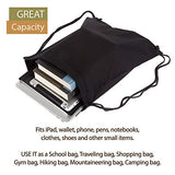 Army Force Gear K-9 Unit Search and Rescue Reusable Canvas Drawstring Bag, Black & White