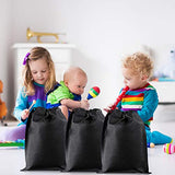 12 Pieces Drawstring Bags Travel Shoe Bags Storage Bags Non-woven Bags with Rope for Outdoor Traveling (Black)