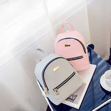 Oulii Fashion Causal Backpack Travel Handbag Mini School Bags Daypack For Lady Girls (Grey)