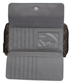 Kenneth Cole Reaction Womens Napa Zip-Around Urban Organizer Wallet (PRINTED TAN)