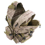 Aw Wild Pythons Grain Waterproof Camping Bag 23X19X5.5" Backpack For Travel Hike Camp Climb