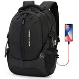 Cross Gear Office Business Computer Backpack with USB Charging Port, Laptop Compartment, Anti Theft