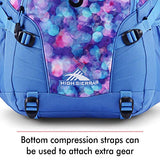 High Sierra Loop-Backpack, School, Travel, or Work Bookbag with tablet-sleeve, Shine Blue/Lapis, One Size
