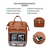 Laptop Backpack for Women Fashion Travel Bags Business Computer Purse Work Bag with USB Port,Orange