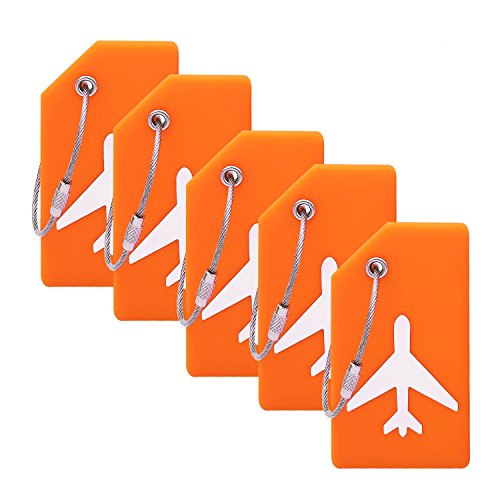 Silicone Luggage Tag Reusable Suitcase Name Label ID Travel Identify Badge  Showy