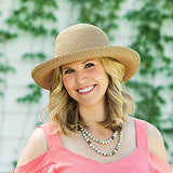 Wallaroo Hat Company Women’s Amelia Sun Hat – UPF 50+, Lightweight, Packable, Modern Style, Designed in Australia, Natural